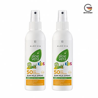 Kids Αντηλιακό Γαλάκτωμα-Σπρέι SPF 50 2x150ml - LR (Σετ 2 τεμ.)