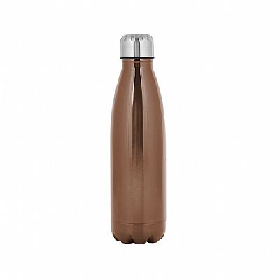 Θερμός μπουκάλι με στενό στόμιο - Stainless Steel 28,5x8cm 1000mL - Καφέ
