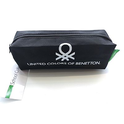 Κασετίνα Μαύρη UNITED COLORS OF BENETTON 20x6cm